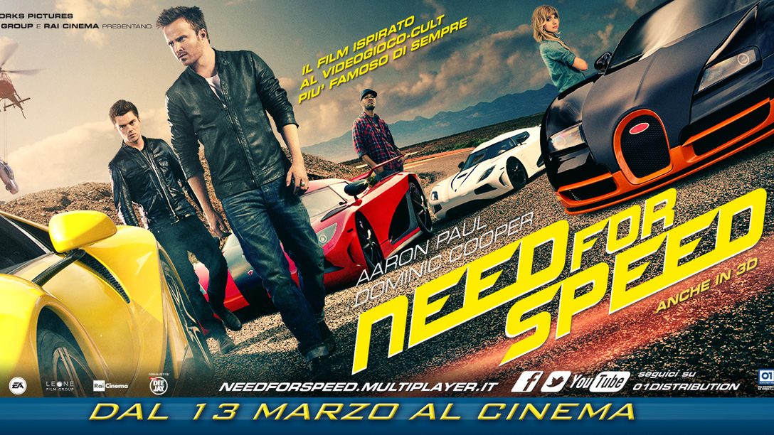 Need for Speed Movie – Vinci l’anteprima con PlayStation