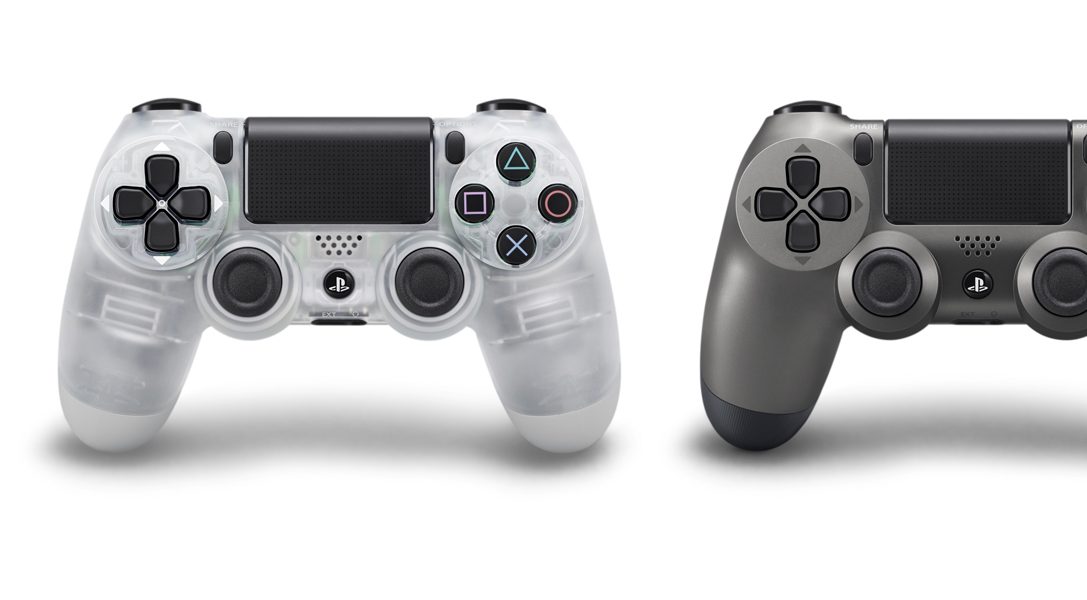 I controller wireless DUALSHOCK 4 Crystal e Steel Black saranno disponibili a luglio