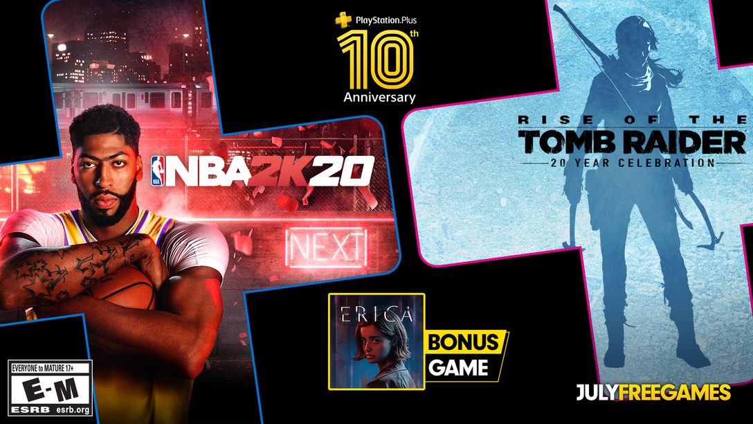Selezione di giochi PlayStation Plus di Luglio e ringraziamento ai fan per 10 anni di sostegno a PS Plus