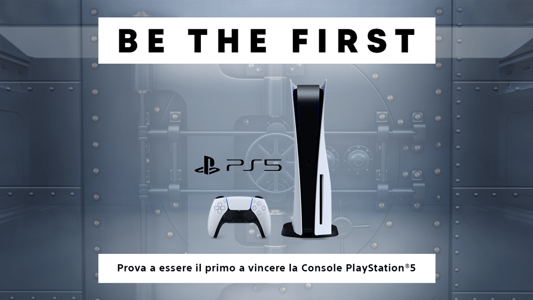 Prova ad essere il primo a vincere la console PlayStation 5