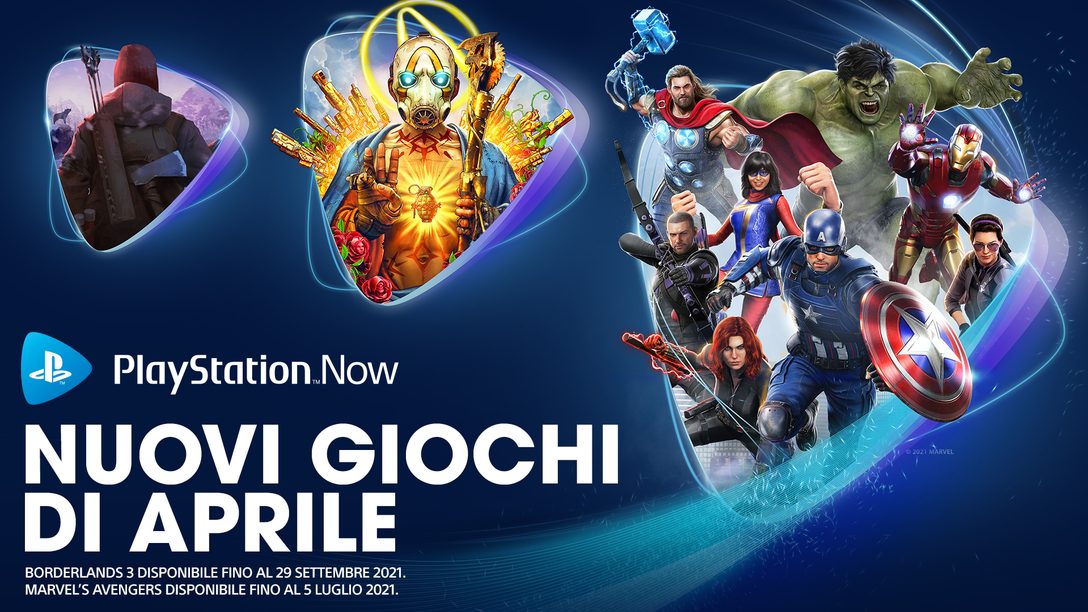 Giochi PlayStation Now di aprile: Marvel’s Avengers, Borderlands 3 e The Long Dark