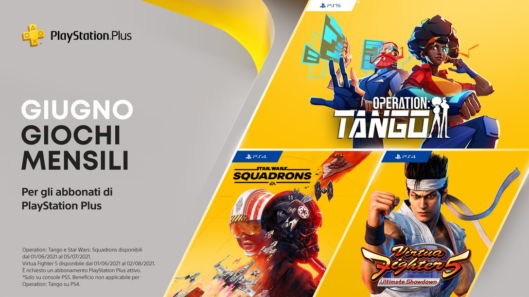 Giochi PlayStation Plus di giugno: Operation: Tango, Virtua Fighter 5: Ultimate Showdown, Star Wars Squadrons