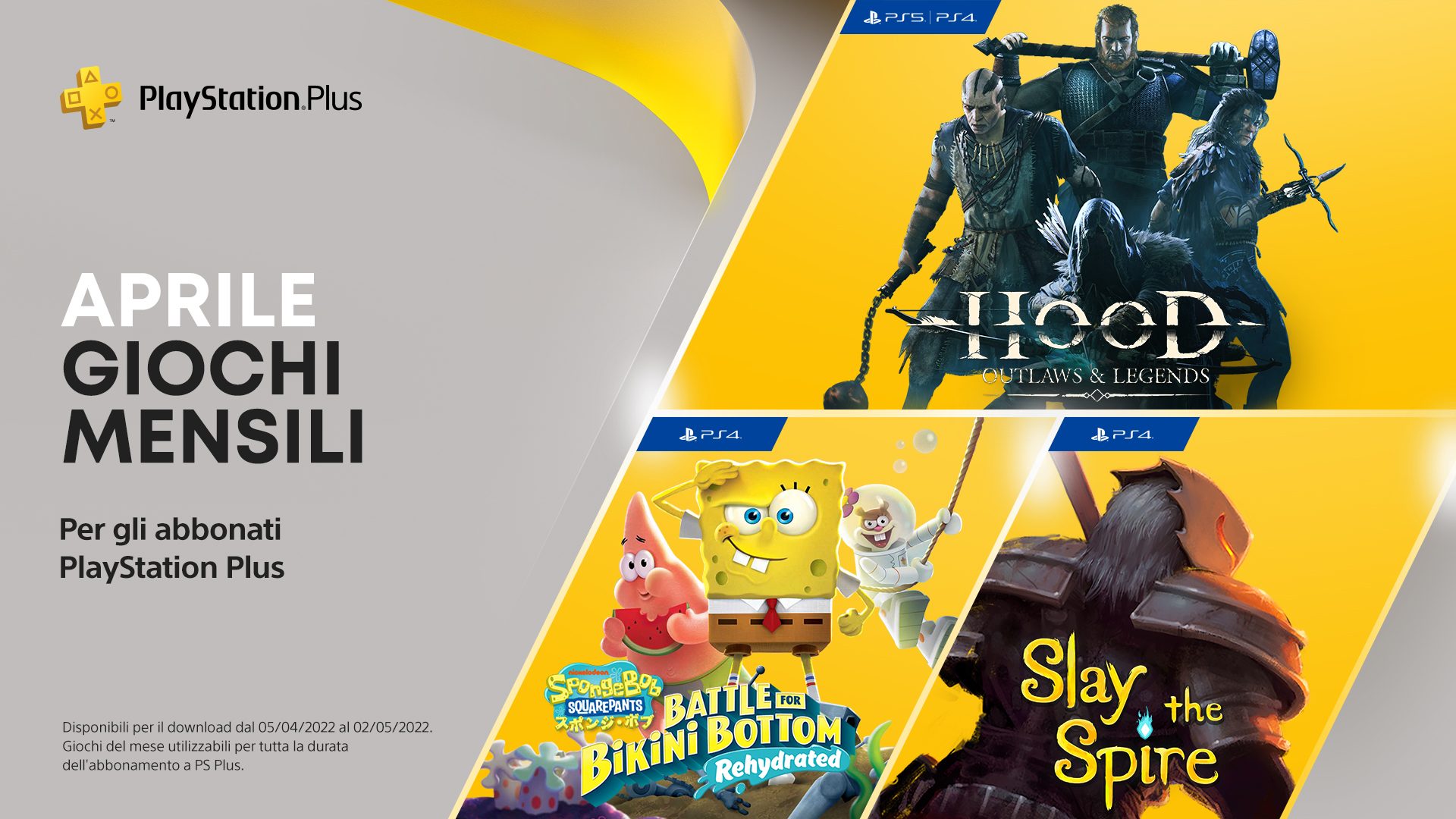 Giochi PlayStation Plus di aprile: Hood: Outlaws & Legends, SpongeBob  SquarePants: Battle for Bikini Bottom – Rehydrated, Slay the Spire – Il  Blog Italiano di PlayStation