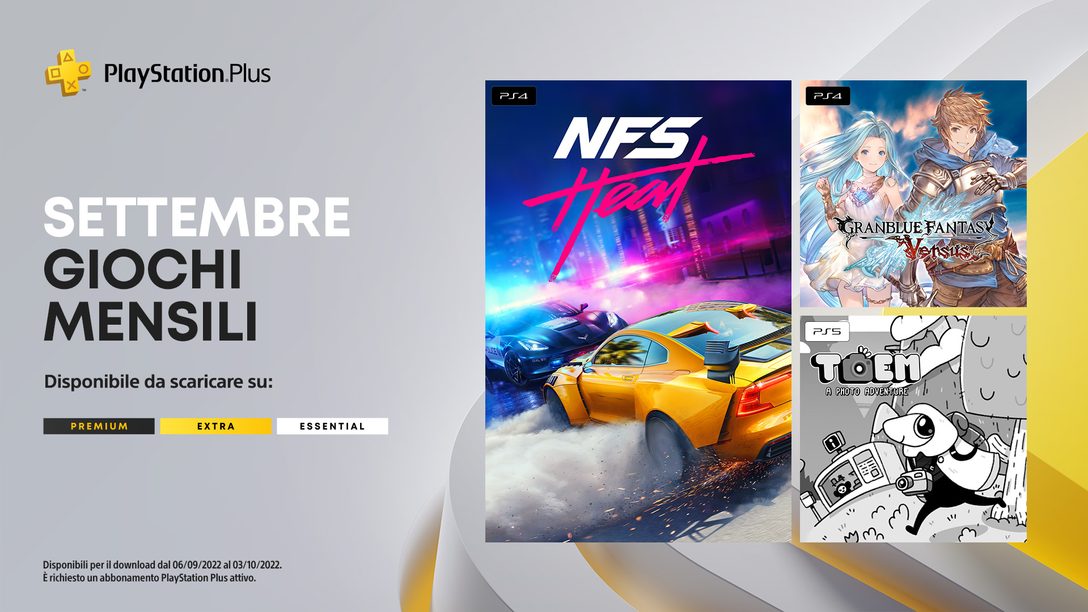 Lineup catalogo giochi e giochi mensili PlayStation Plus di settembre rivelata