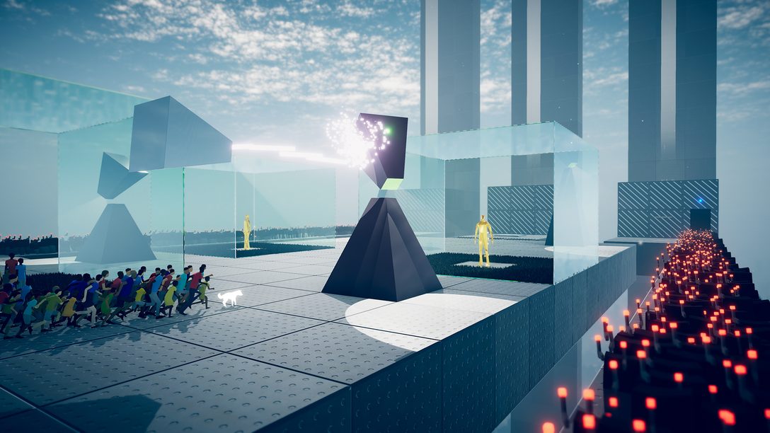 Dentro le menti creative degli sviluppatori di Humanity Yugo Nakamura e Tetsuya Mizuguchi
