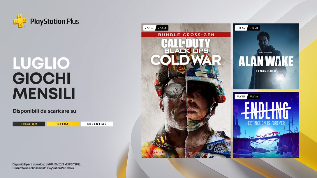 I giochi mensili PlayStation Plus di luglio: Call of Duty: Black Ops Cold  War, Alan Wake Remastered, Endling – Extinction is Forever – Il Blog  Italiano di PlayStation