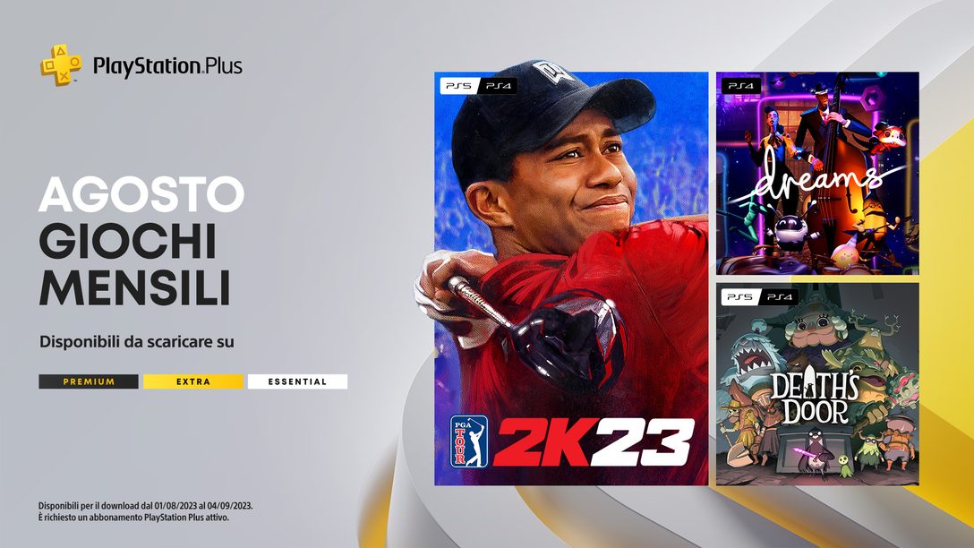 I giochi mensili PlayStation Plus di agosto: PGA Tour 2K23, Dreams, Death’s Door 