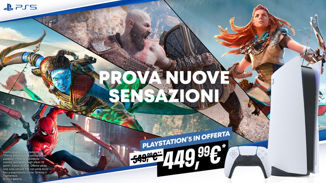 Promozione PlayStation 5: risparmia €100 fino al 7 settembre – Il Blog  Italiano di PlayStation