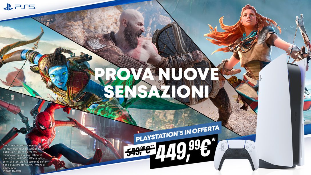 Promozione PlayStation 5: risparmia €100 fino al 7 settembre