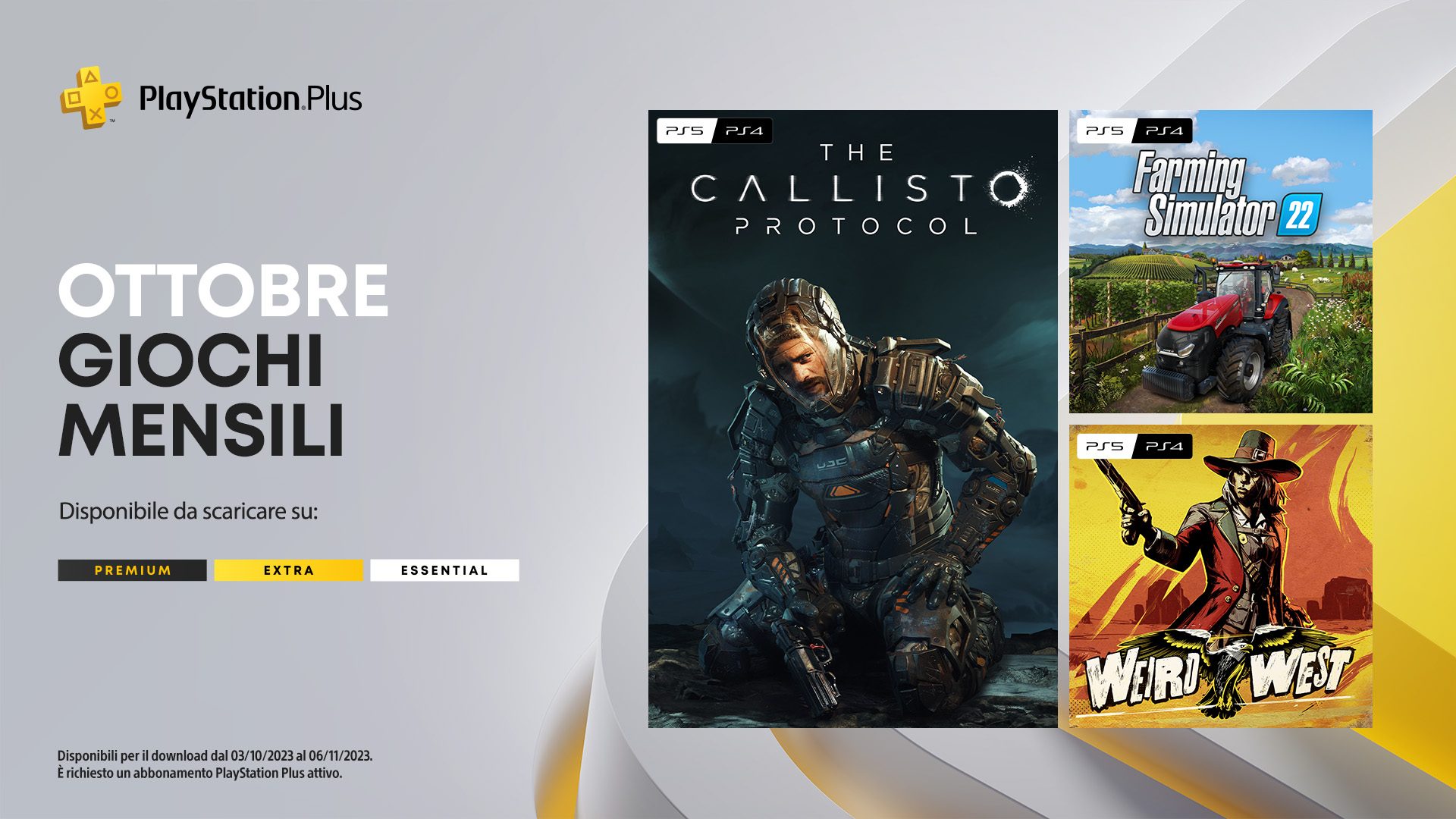 I giochi mensili PlayStation Plus di ottobre: The Callisto Protocol,  Farming Simulator 22, Weird West – Il Blog Italiano di PlayStation