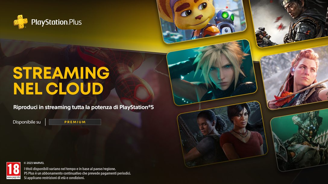 Da questo mese sarà disponibile lo streaming nel cloud di PS5 per
