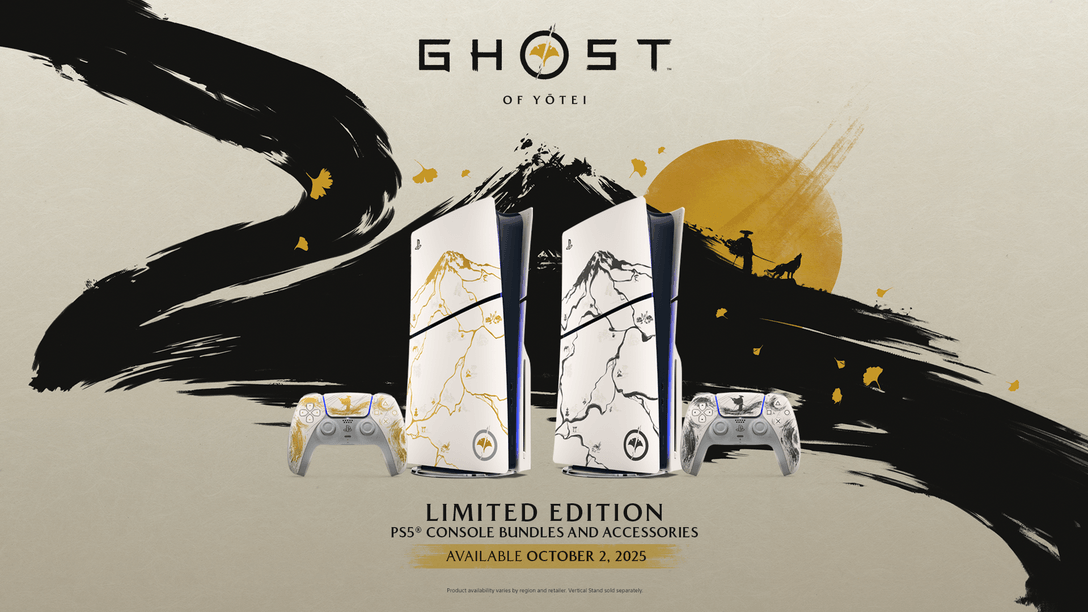 Un primo sguardo alle console PS5 Ghost of Yōtei in edizione limitata