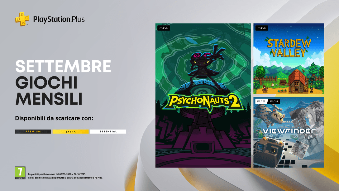 Giochi mensili PlayStation Plus di settembre: Psychonauts 2, Stardew Valley, Viewfinder