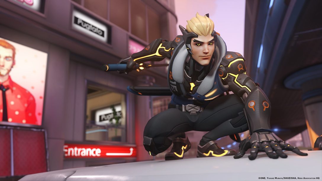 Svelata la skin Genos-Genji del crossover tra Overwatch 2 e One-Punch Man