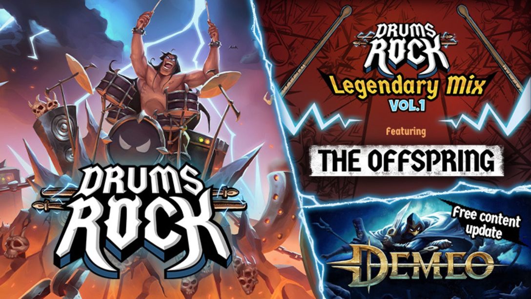 È disponibile il DLC Legendary Mix Vol I con The Offspring per Drums Rock