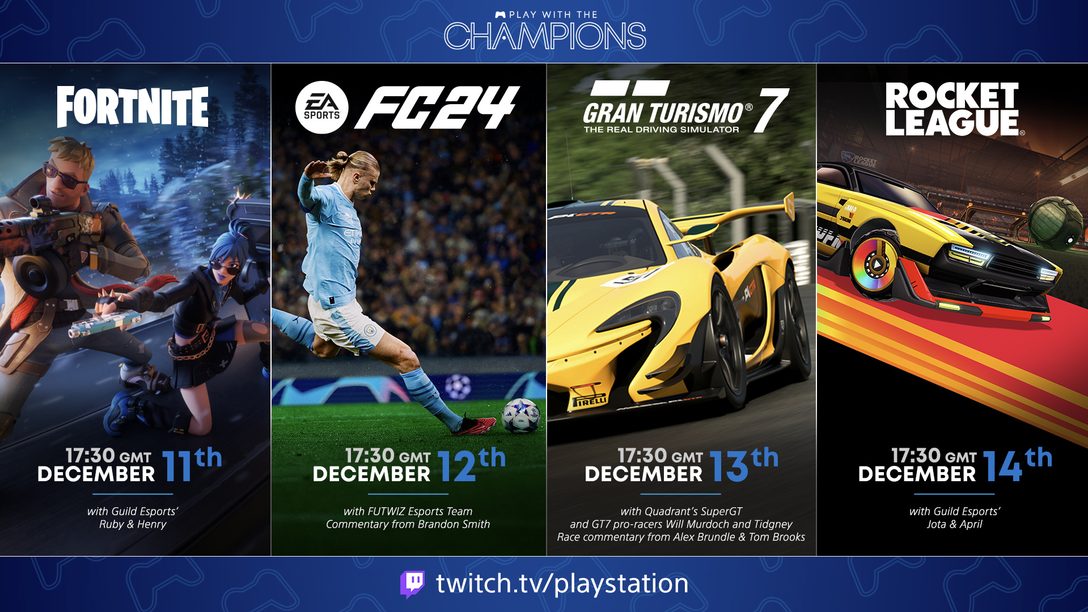 Lo streaming delle finali Play with the Champions è questa settimana: sintonizzatevi dall’11 al 14 dicembre